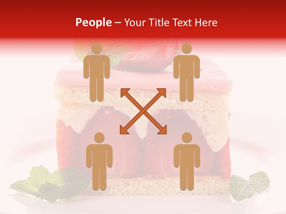 Sweet Strawberry Cheesecake PowerPoint Template