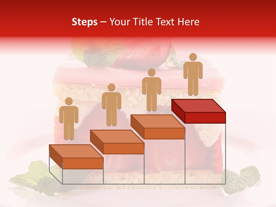 Sweet Strawberry Cheesecake PowerPoint Template