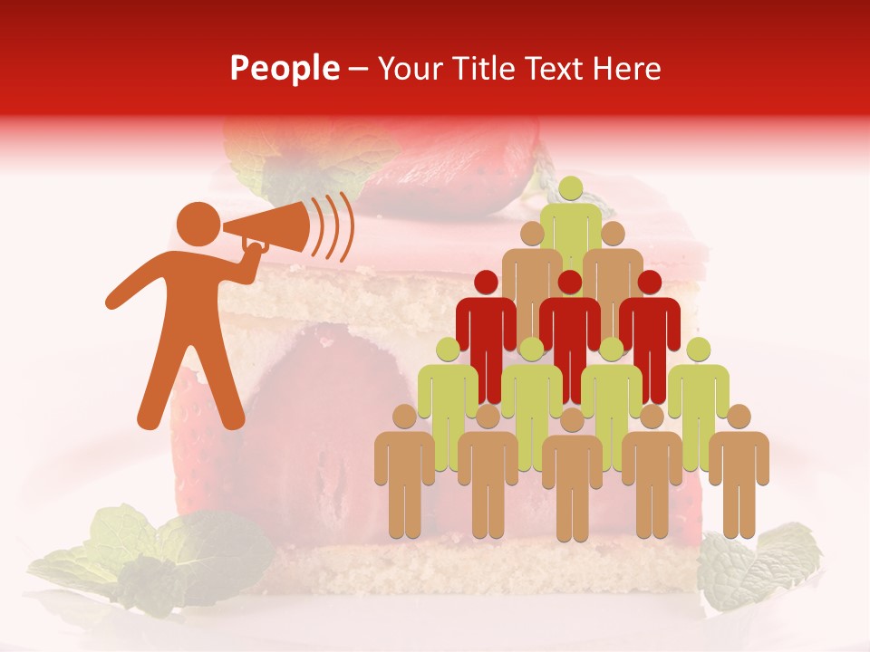Sweet Strawberry Cheesecake PowerPoint Template