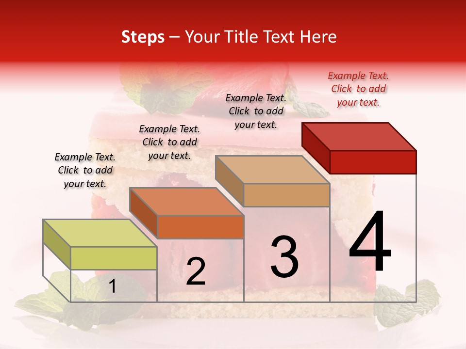 Sweet Strawberry Cheesecake PowerPoint Template