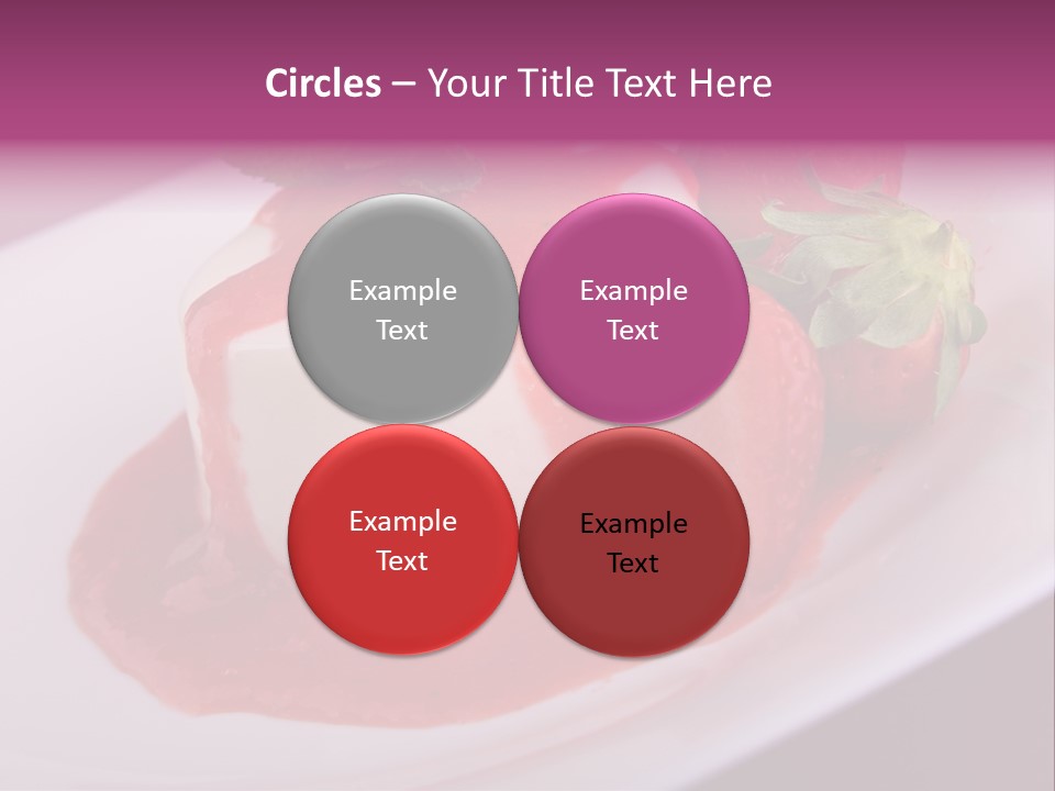 Panna Cotta Sauce Coulis PowerPoint Template