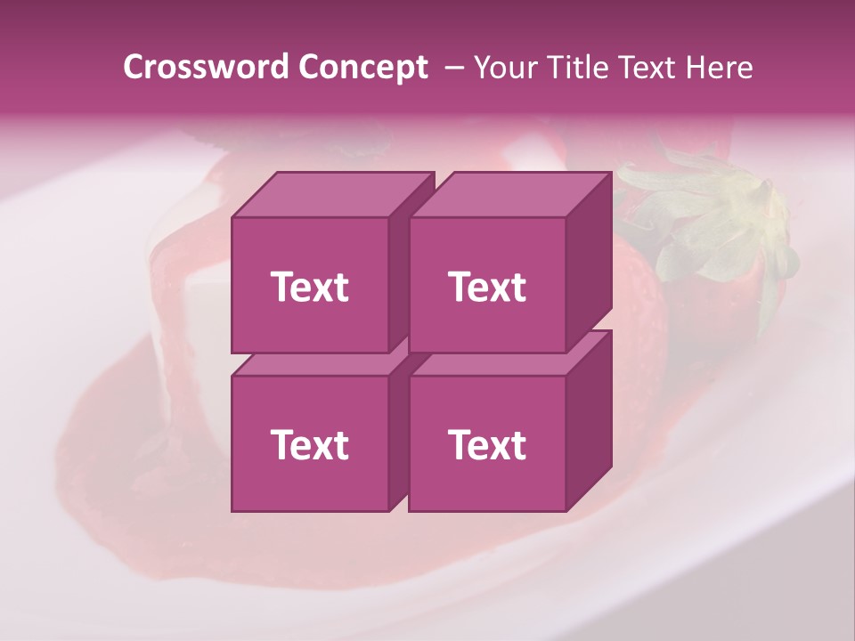 Panna Cotta Sauce Coulis PowerPoint Template