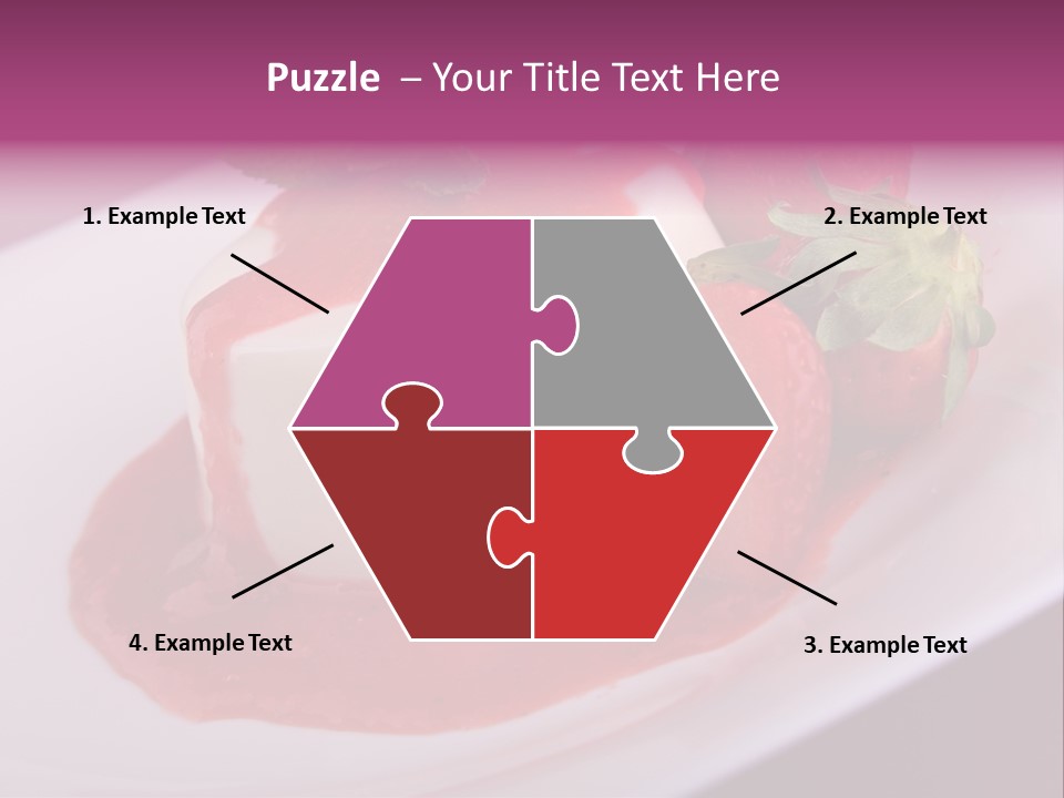 Panna Cotta Sauce Coulis PowerPoint Template