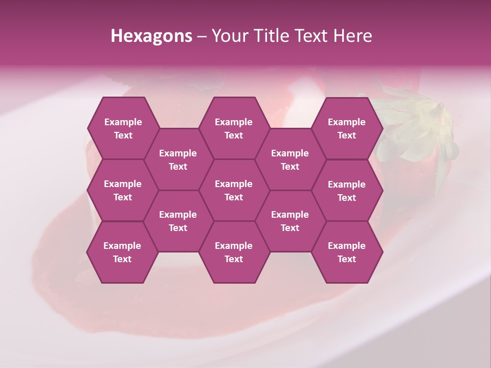 Panna Cotta Sauce Coulis PowerPoint Template