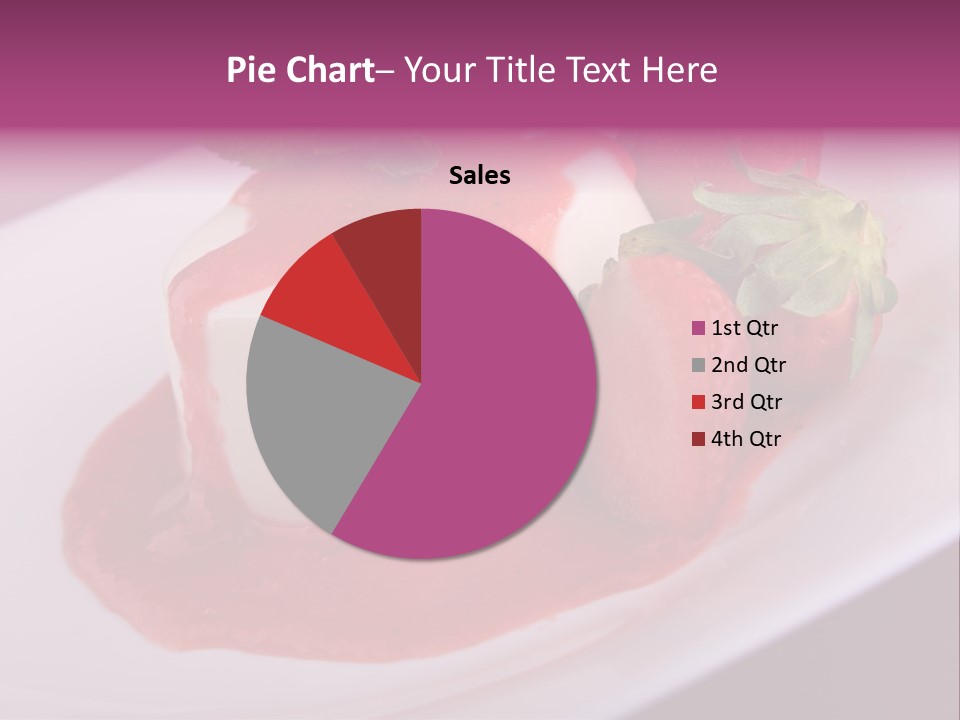 Panna Cotta Sauce Coulis PowerPoint Template
