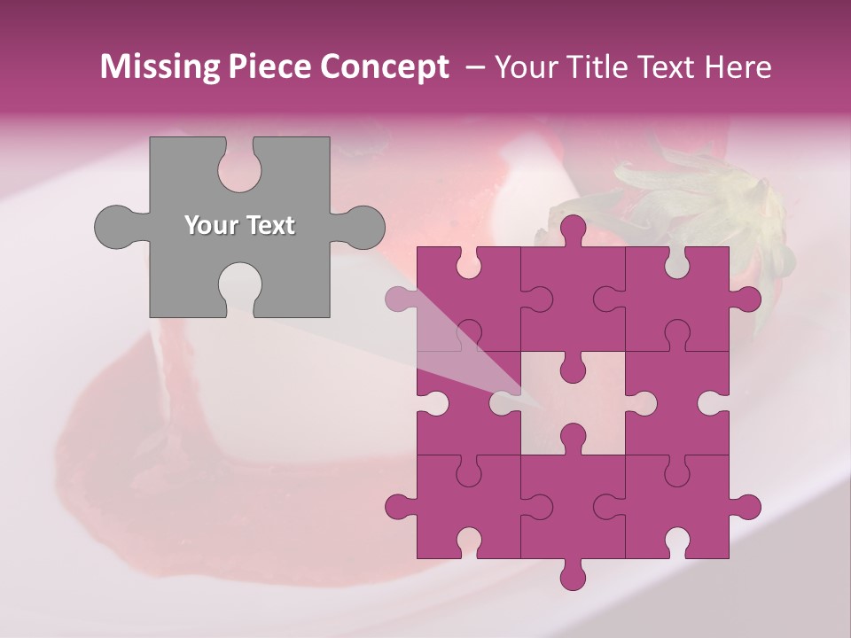 Panna Cotta Sauce Coulis PowerPoint Template