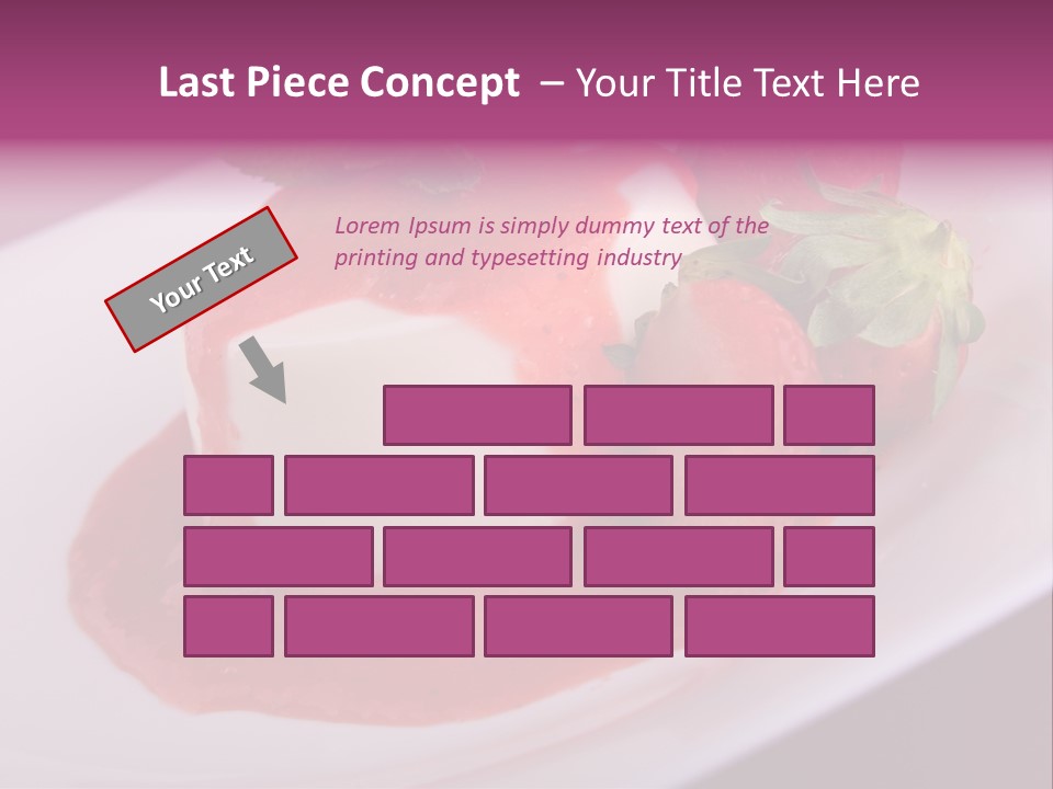 Panna Cotta Sauce Coulis PowerPoint Template