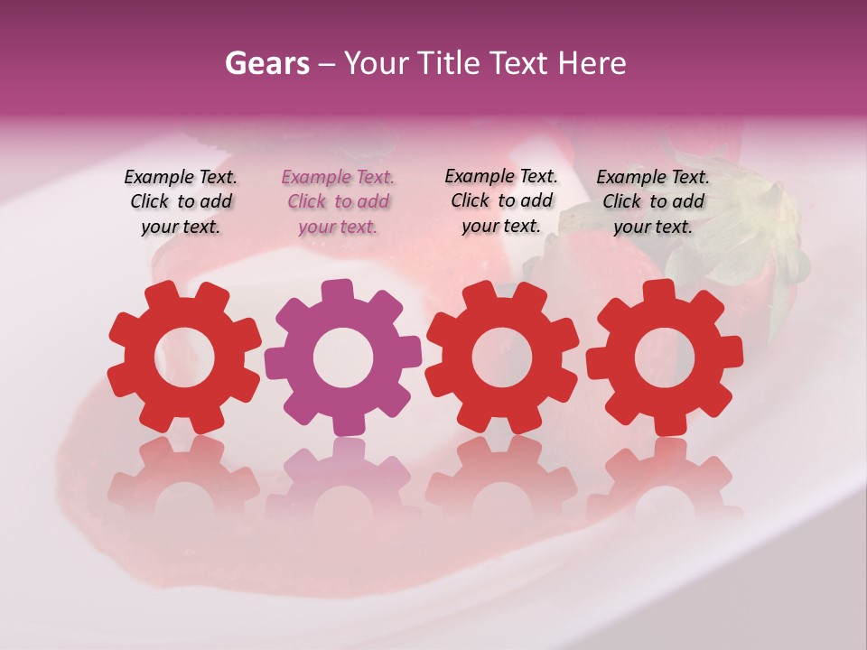 Panna Cotta Sauce Coulis PowerPoint Template