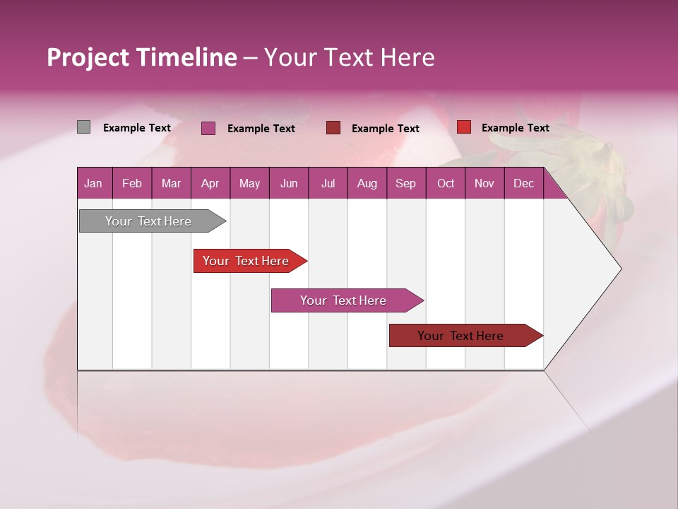 Panna Cotta Sauce Coulis PowerPoint Template