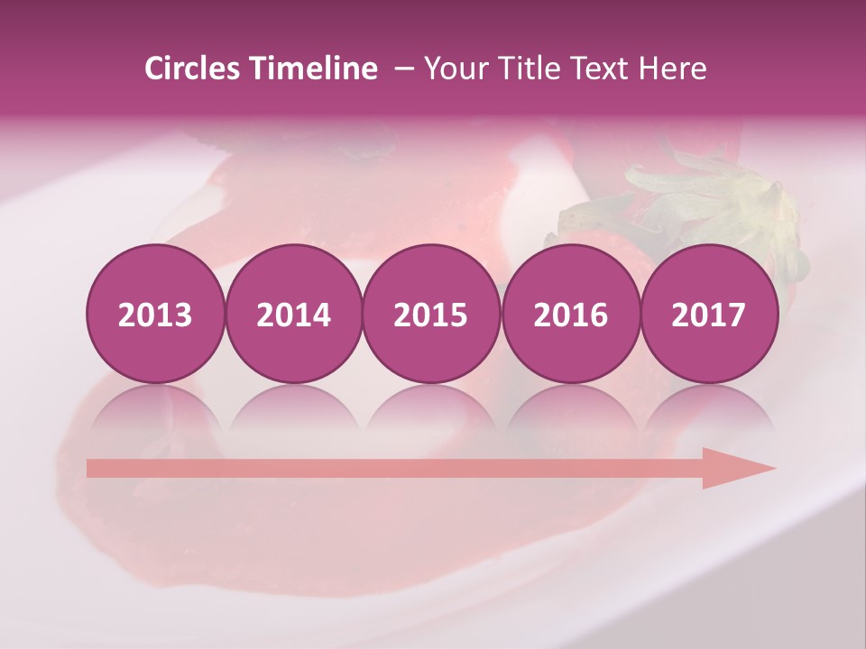 Panna Cotta Sauce Coulis PowerPoint Template