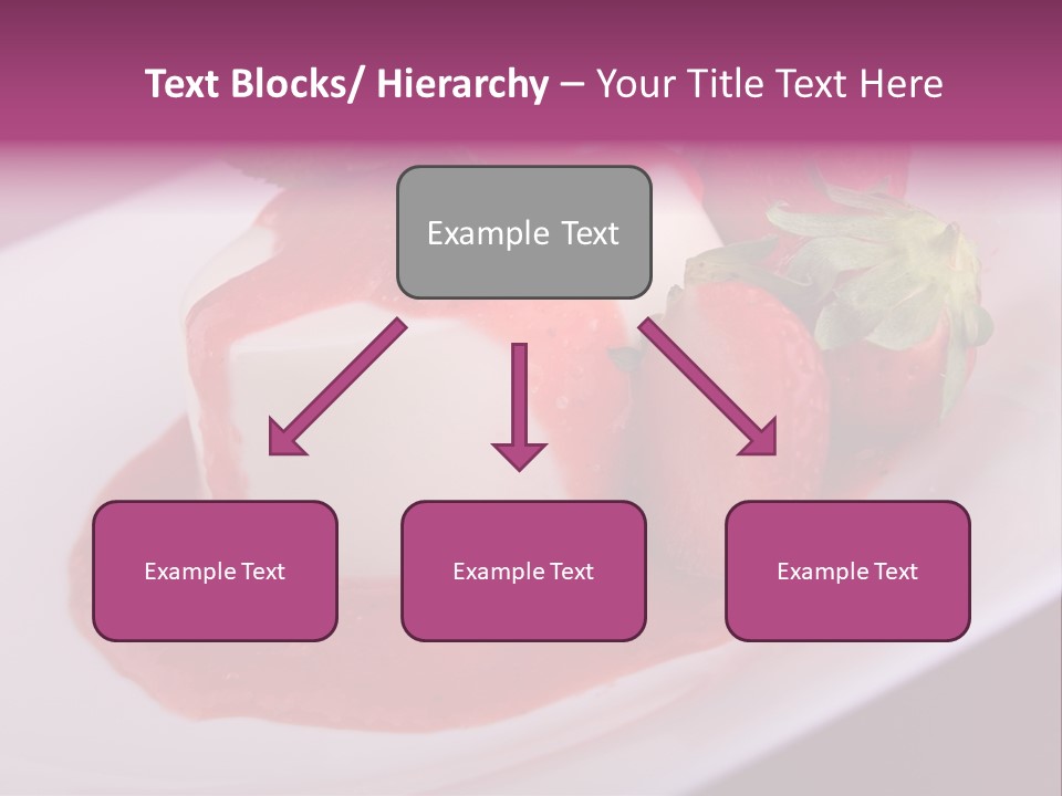 Panna Cotta Sauce Coulis PowerPoint Template