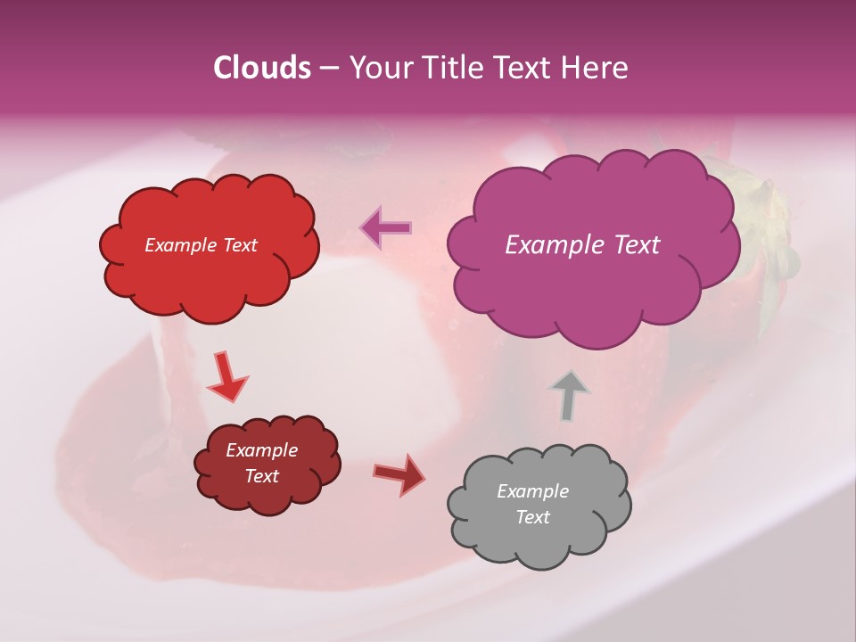 Panna Cotta Sauce Coulis PowerPoint Template