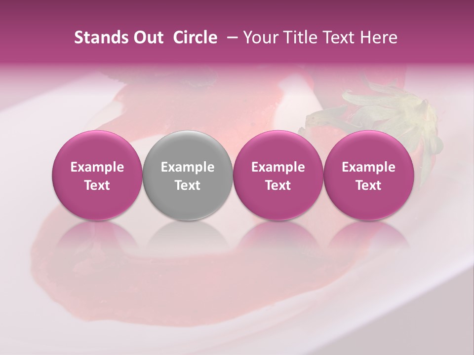 Panna Cotta Sauce Coulis PowerPoint Template