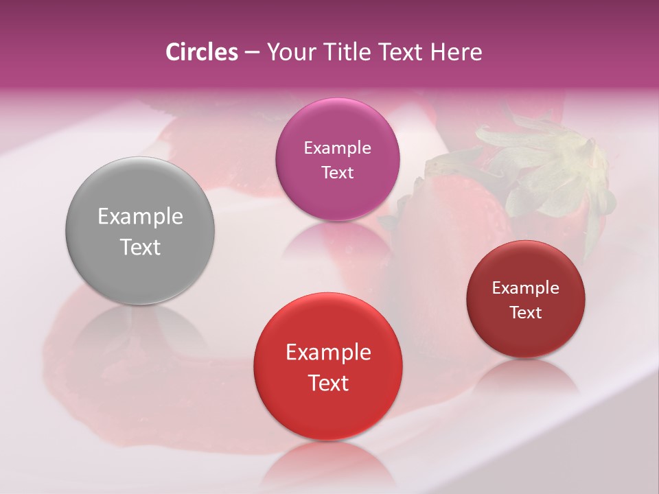 Panna Cotta Sauce Coulis PowerPoint Template