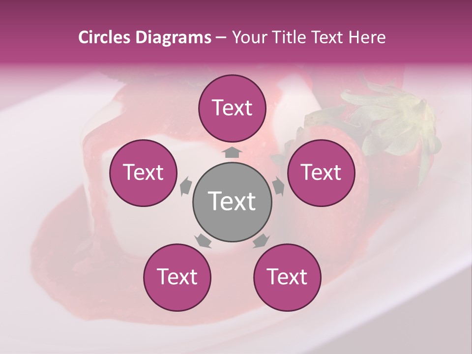 Panna Cotta Sauce Coulis PowerPoint Template
