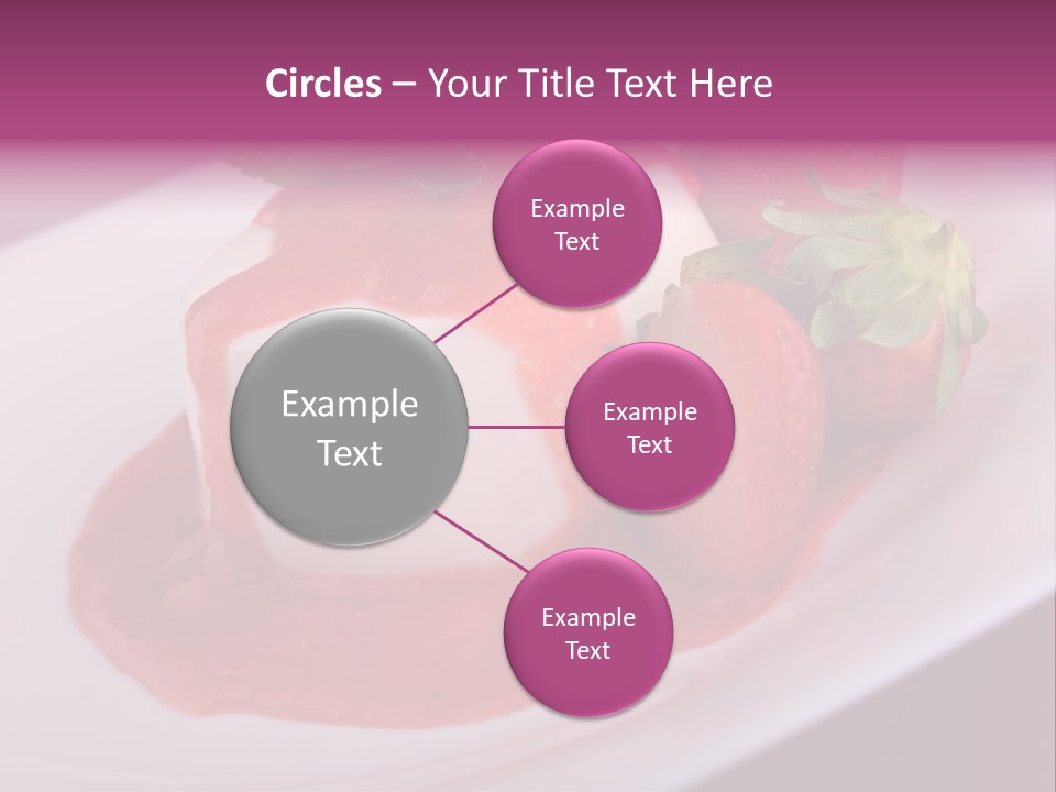 Panna Cotta Sauce Coulis PowerPoint Template