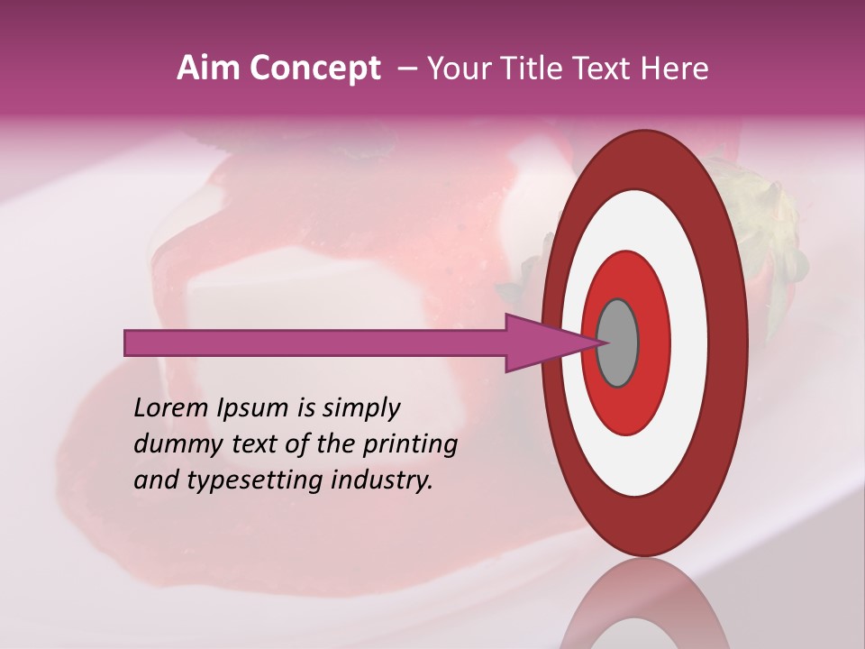 Panna Cotta Sauce Coulis PowerPoint Template