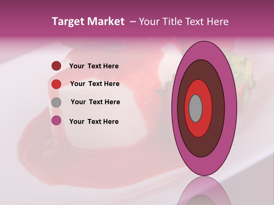 Panna Cotta Sauce Coulis PowerPoint Template