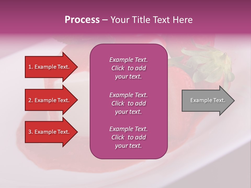 Panna Cotta Sauce Coulis PowerPoint Template