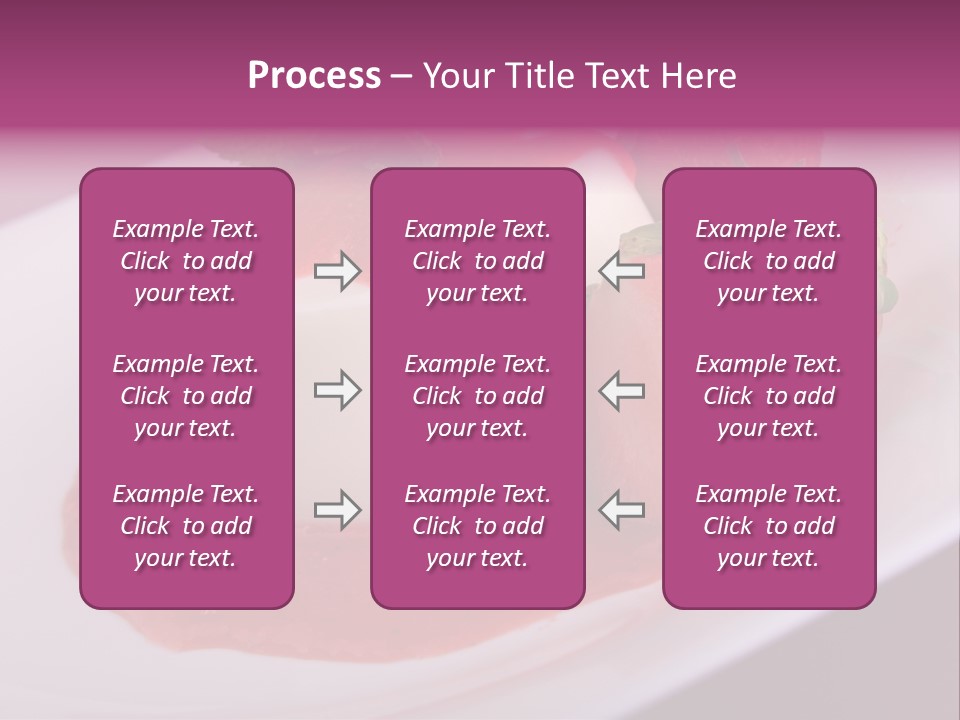Panna Cotta Sauce Coulis PowerPoint Template