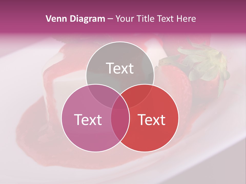 Panna Cotta Sauce Coulis PowerPoint Template