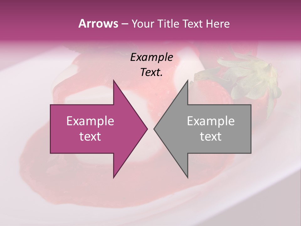 Panna Cotta Sauce Coulis PowerPoint Template