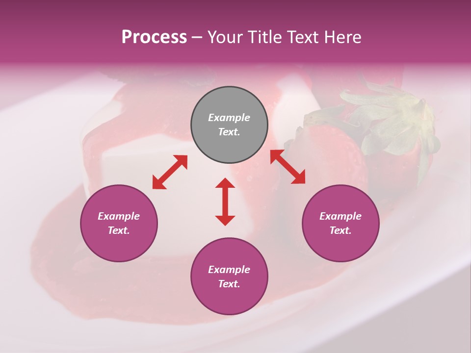 Panna Cotta Sauce Coulis PowerPoint Template