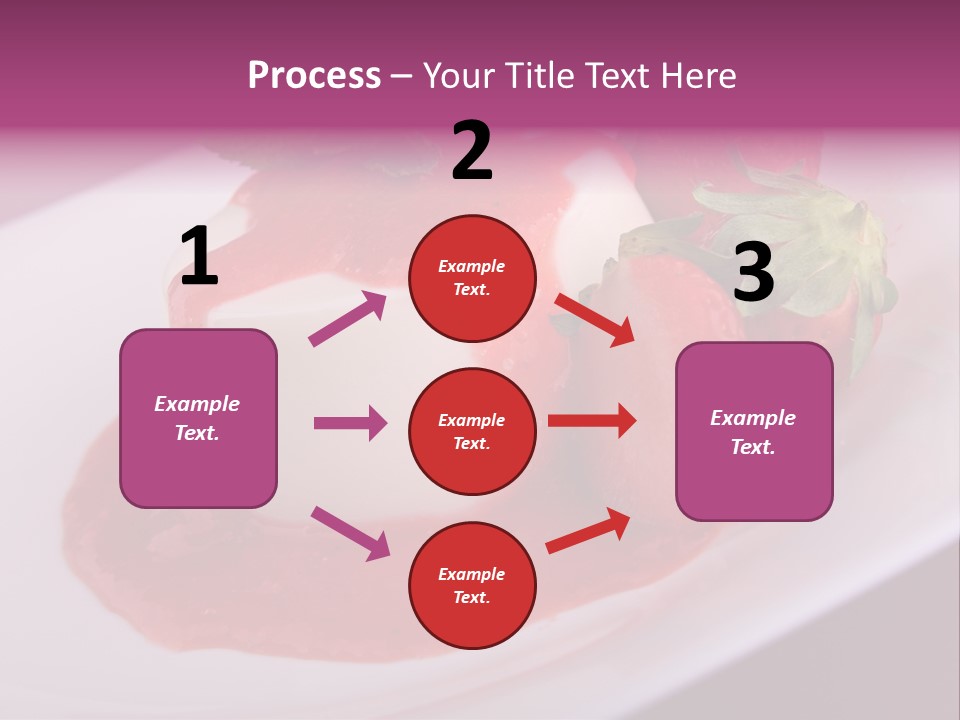 Panna Cotta Sauce Coulis PowerPoint Template