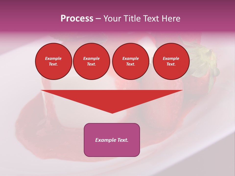 Panna Cotta Sauce Coulis PowerPoint Template