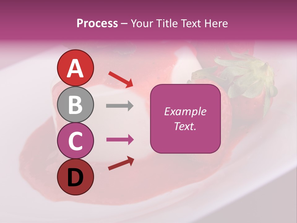 Panna Cotta Sauce Coulis PowerPoint Template