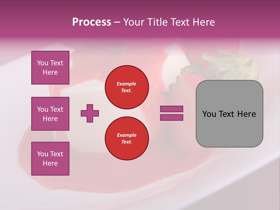 Panna Cotta Sauce Coulis PowerPoint Template