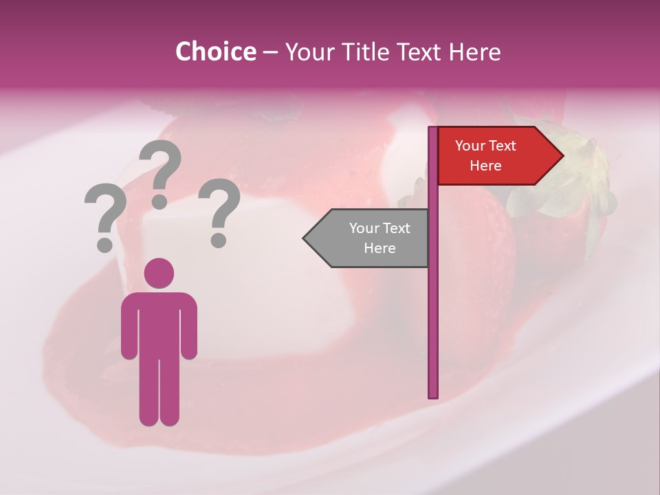 Panna Cotta Sauce Coulis PowerPoint Template