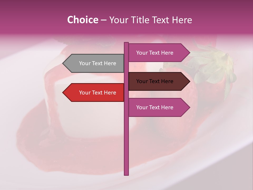 Panna Cotta Sauce Coulis PowerPoint Template