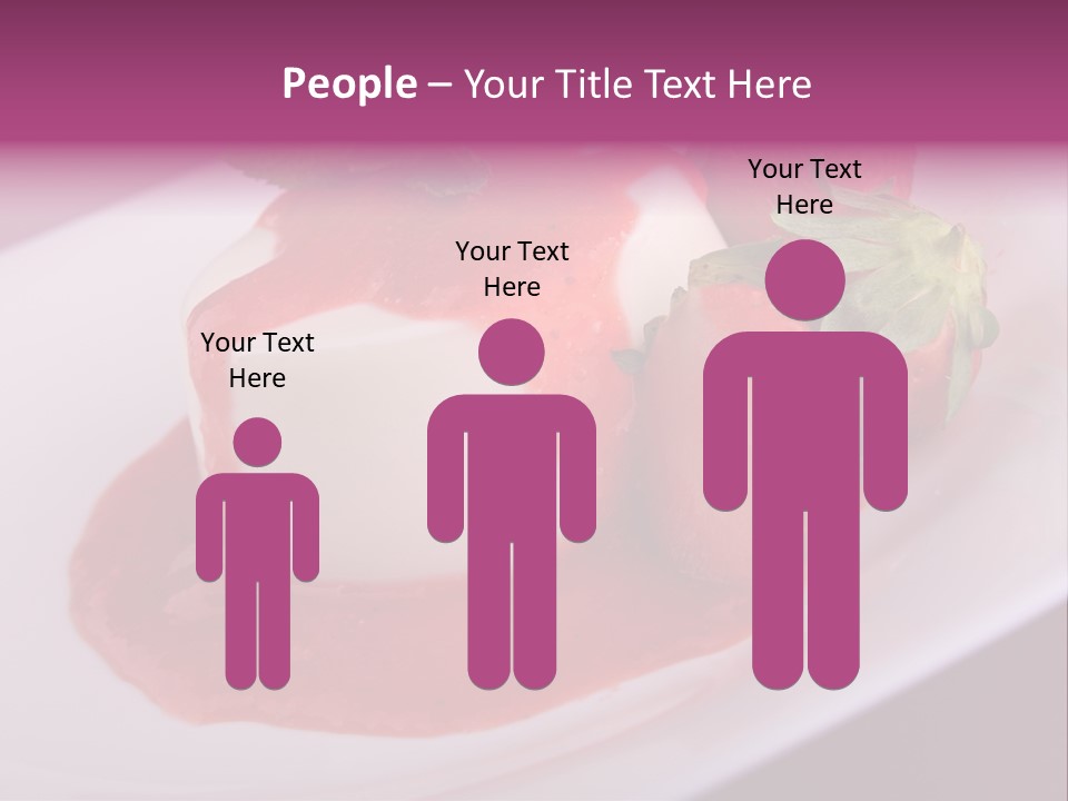 Panna Cotta Sauce Coulis PowerPoint Template