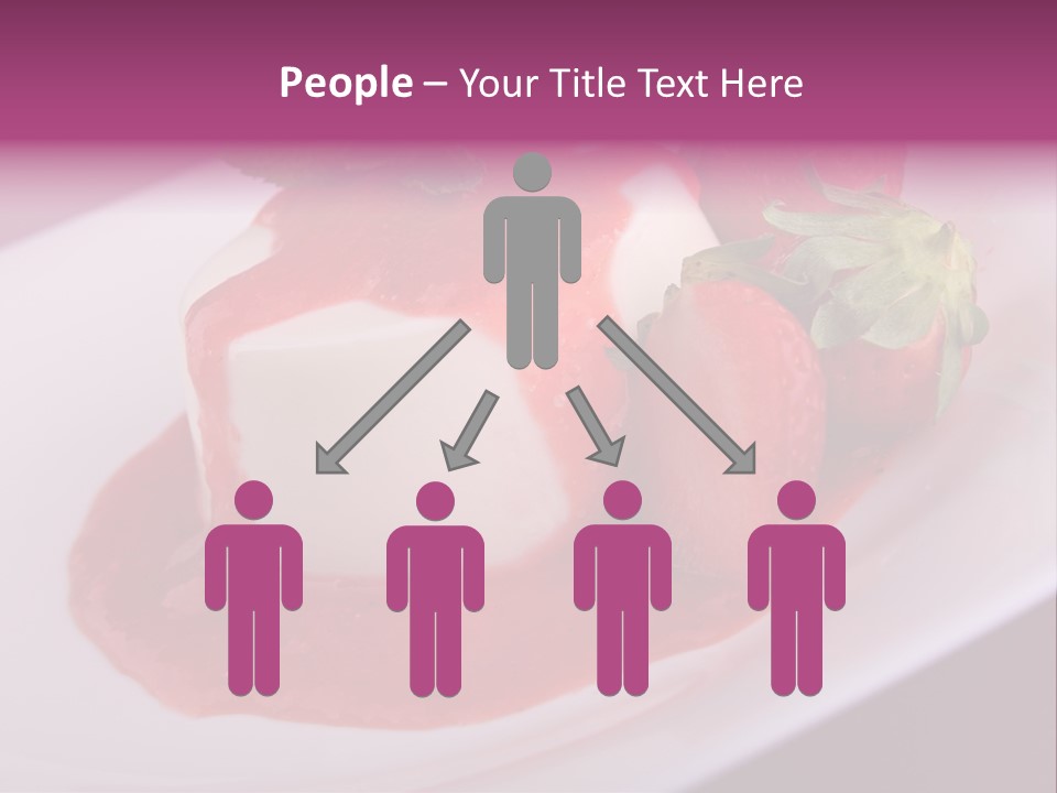 Panna Cotta Sauce Coulis PowerPoint Template