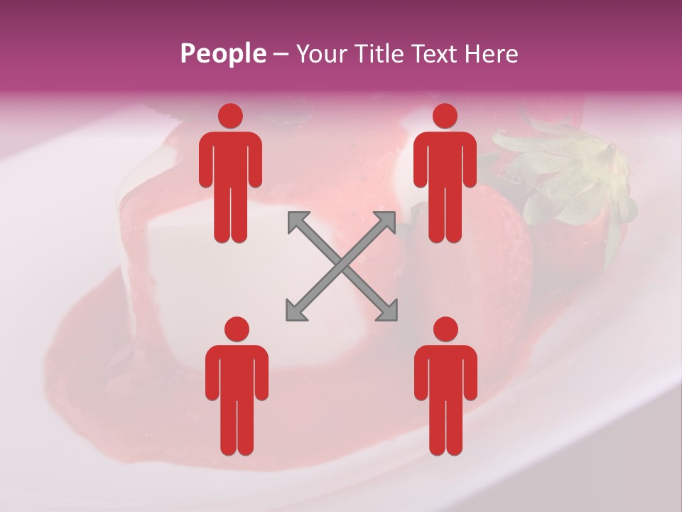Panna Cotta Sauce Coulis PowerPoint Template