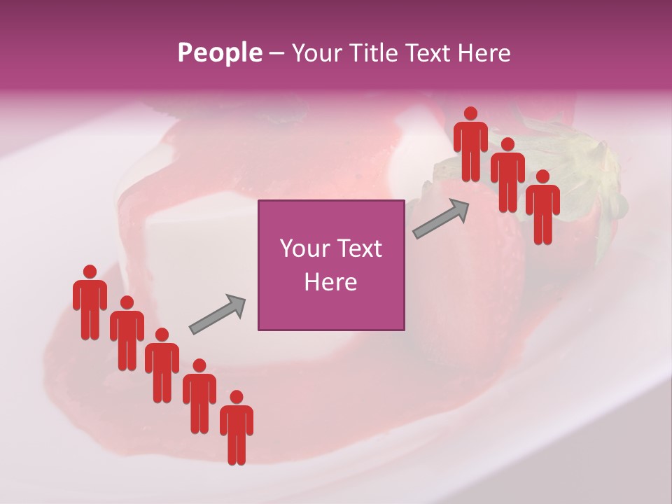 Panna Cotta Sauce Coulis PowerPoint Template