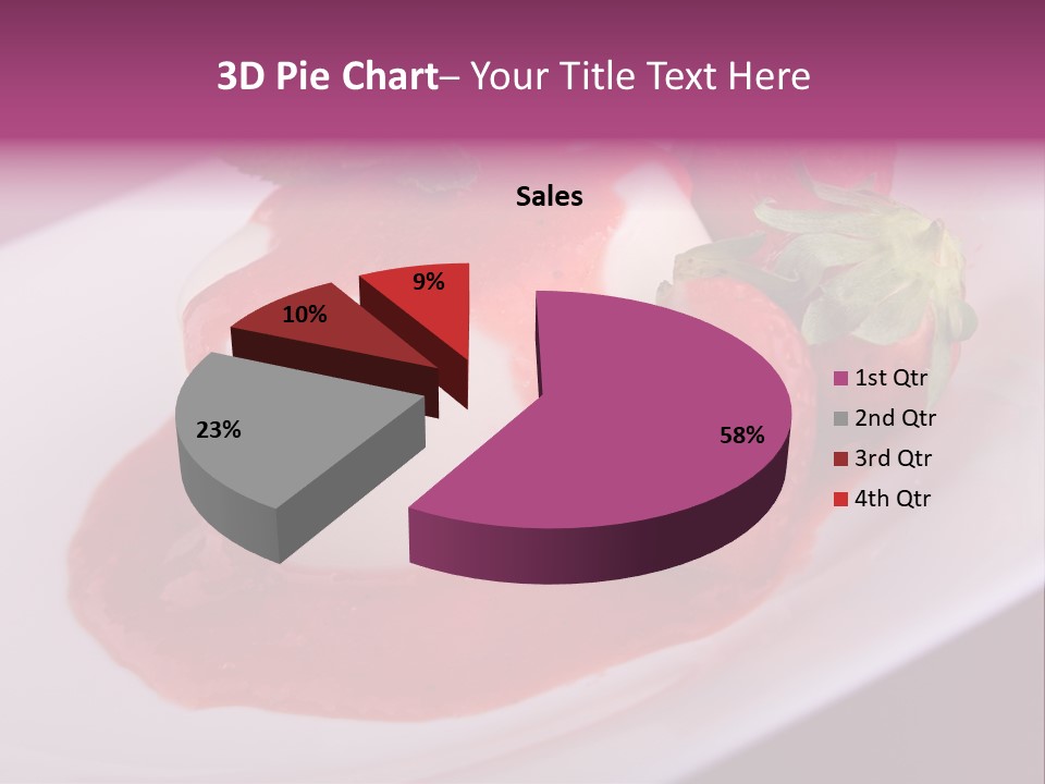 Panna Cotta Sauce Coulis PowerPoint Template