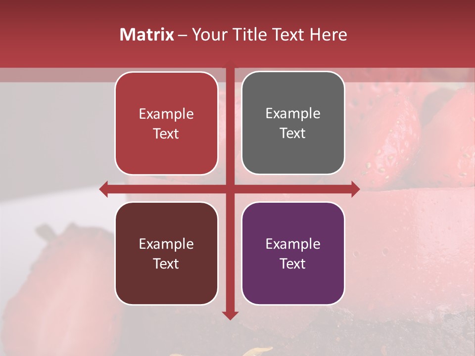 Restaurant Fruits Chocolat PowerPoint Template