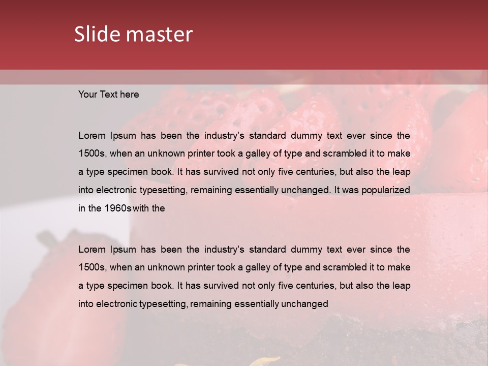 Restaurant Fruits Chocolat PowerPoint Template