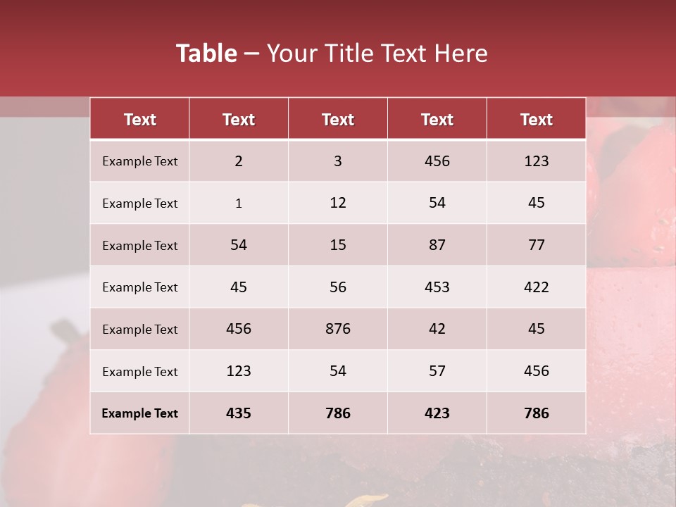 Restaurant Fruits Chocolat PowerPoint Template