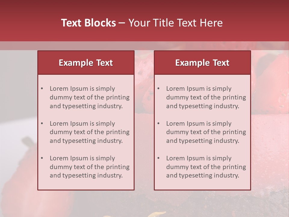 Restaurant Fruits Chocolat PowerPoint Template