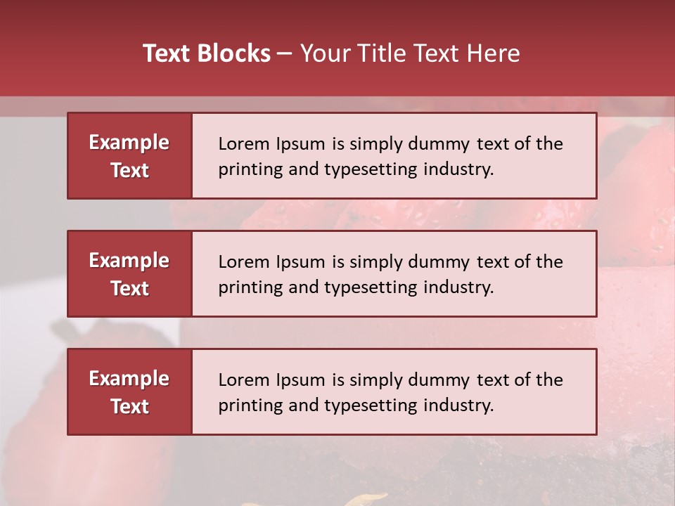 Restaurant Fruits Chocolat PowerPoint Template