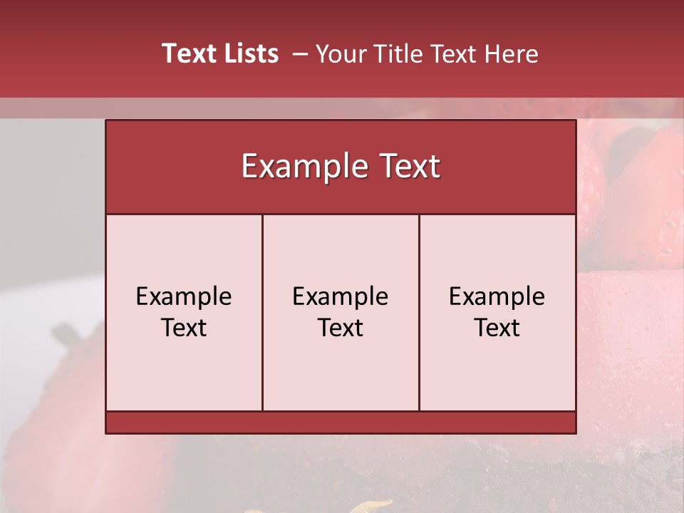 Restaurant Fruits Chocolat PowerPoint Template