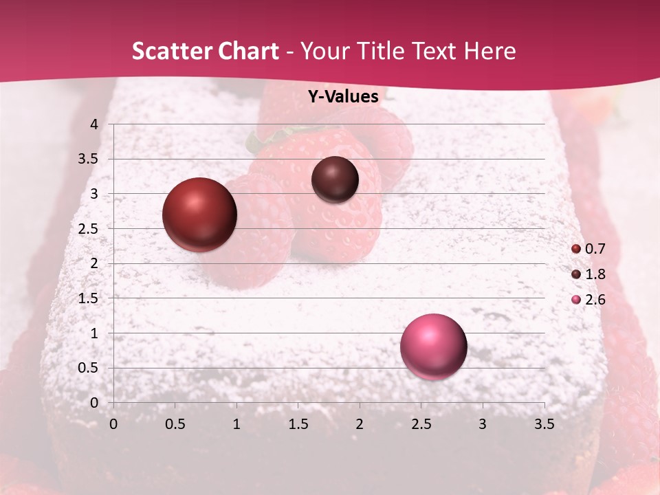 A Piece Of Cake With Strawberries On Top Of It PowerPoint Template