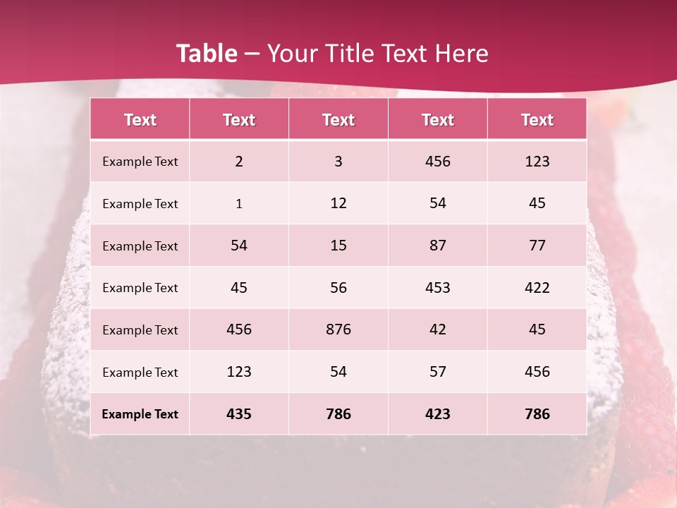 A Piece Of Cake With Strawberries On Top Of It PowerPoint Template
