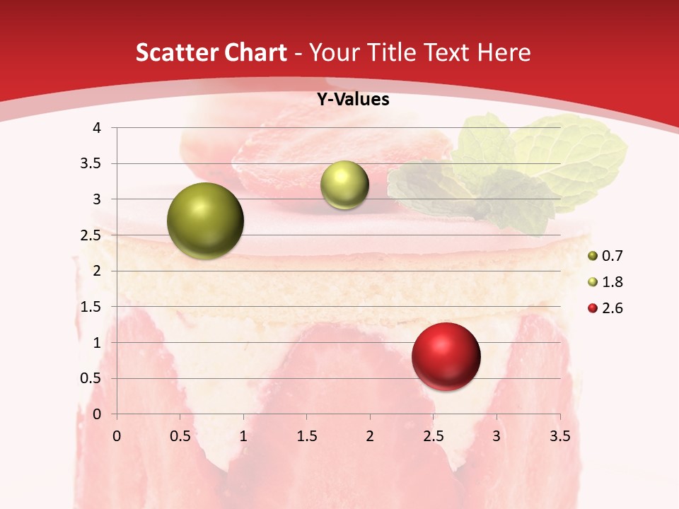 A Piece Of Cake With Strawberries On Top Of It PowerPoint Template