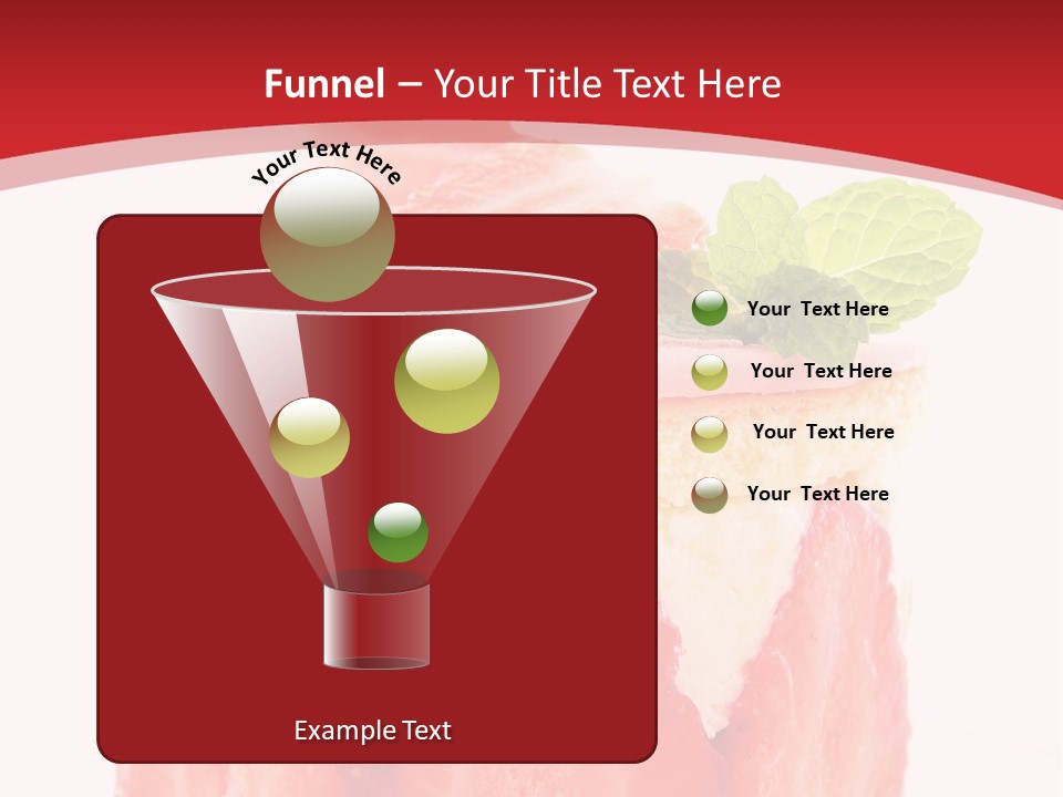 A Piece Of Cake With Strawberries On Top Of It PowerPoint Template