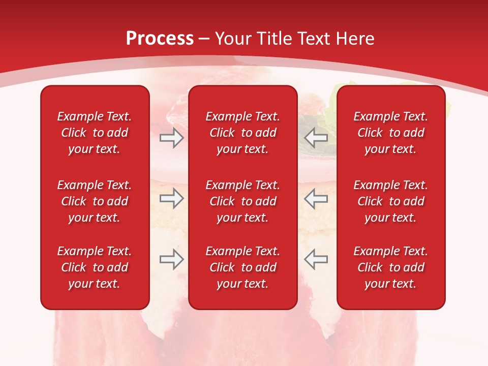 A Piece Of Cake With Strawberries On Top Of It PowerPoint Template