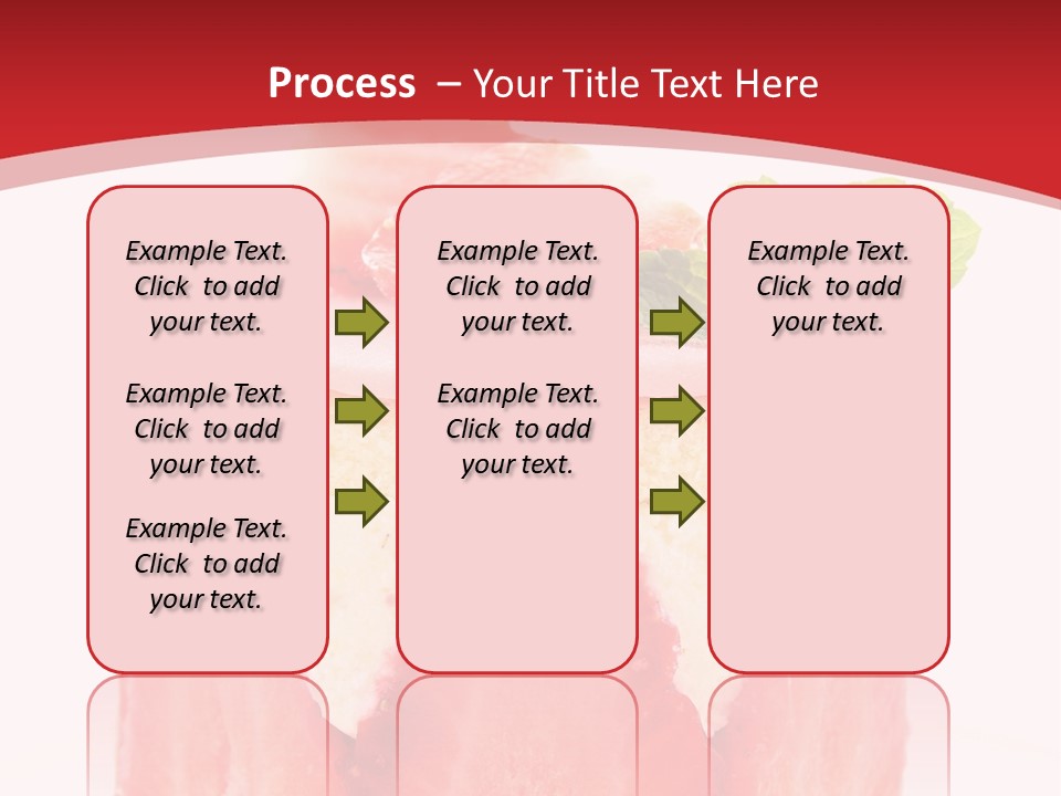 A Piece Of Cake With Strawberries On Top Of It PowerPoint Template